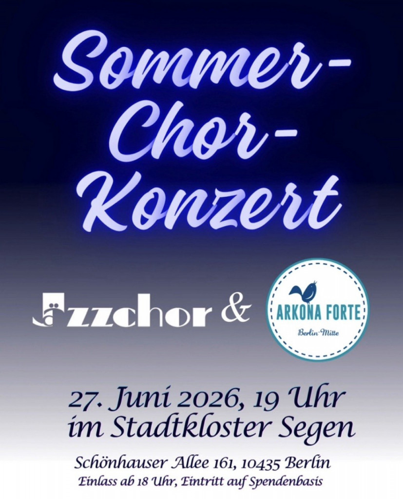 Flyer für 'Sommerkonzert mit Arkona Forte'